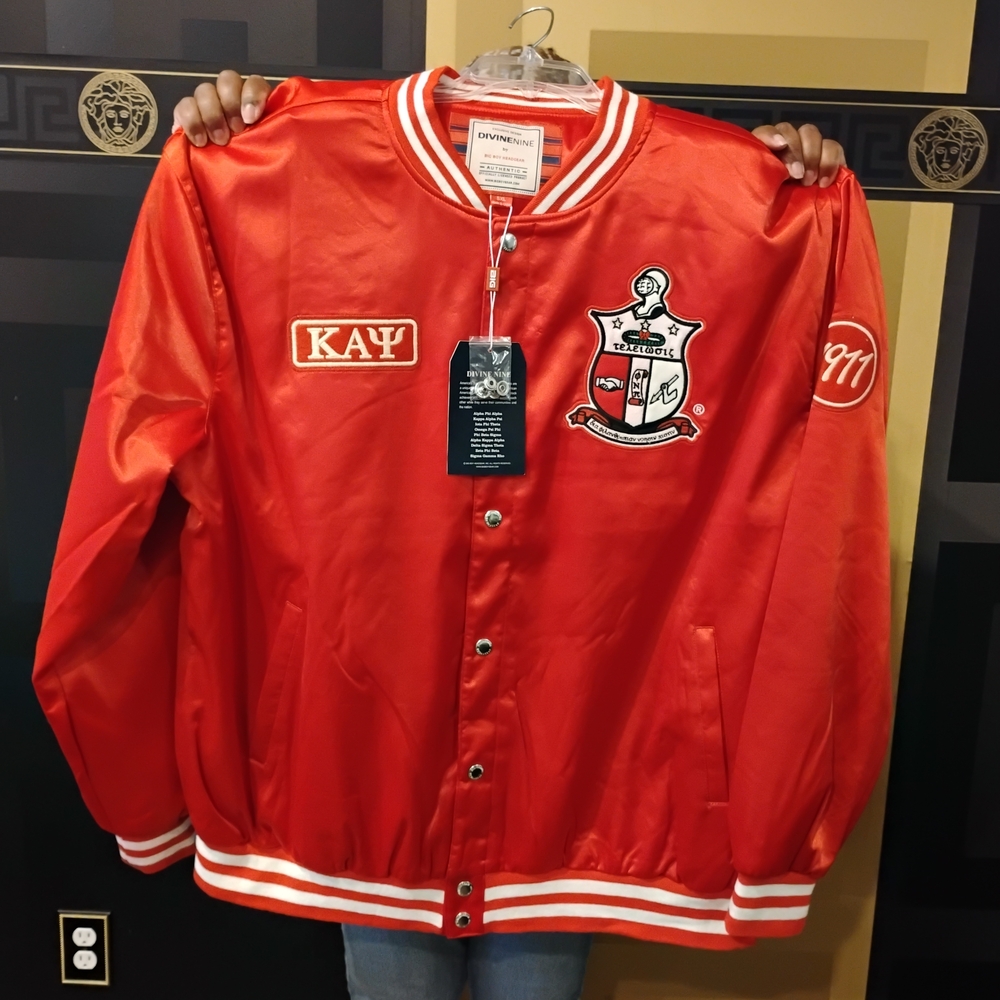 Kappa Alpha Psi(5X ONLY) Varsity Bomber Pledge Fraternity Line Jacket. - Picture 3 of 7